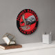 Relógio Grande Não teme Mau Badass Mel Badger Red Animal Art (Office)