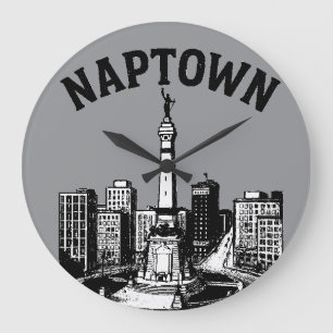 Relógio Grande Naptown Indianapolis Indiana