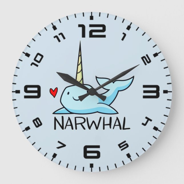 Relógio Grande Narwhal (Frente)