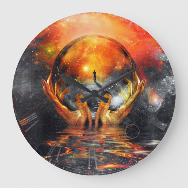 Relógio Grande Nas mãos do criador (Frente)