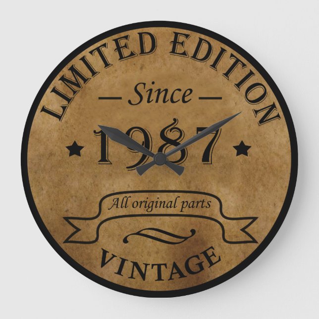 Relógio Grande nascer de aniversário de 1987 (Frente)