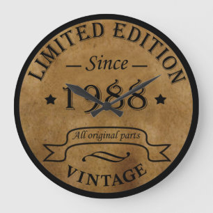 Relógio Grande Nascer em 1988 Vintage Classic