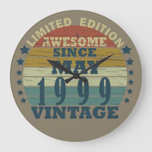 Relógio Grande Nascer em maio de 1999, data de nascimento (Frente)