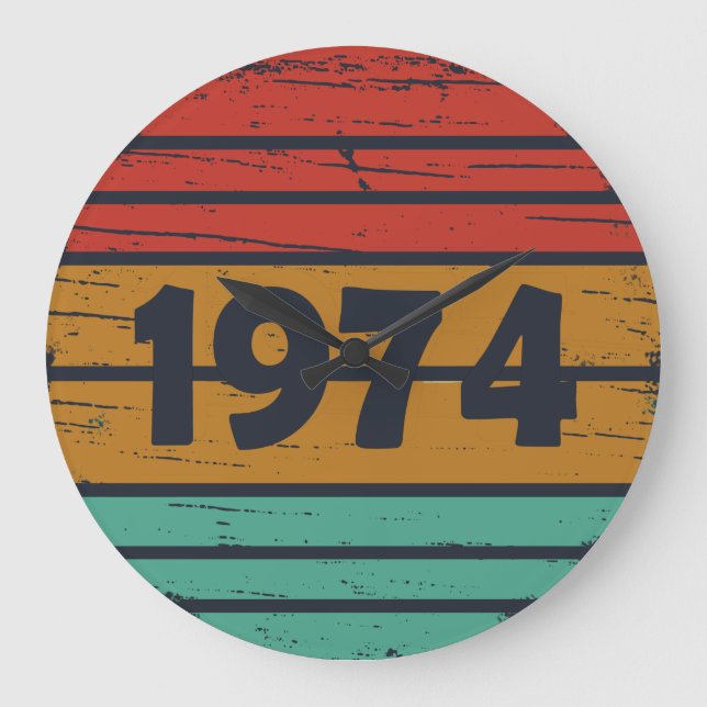 Relógio Grande Nascer em presente de aniversário de 1974 (Frente)