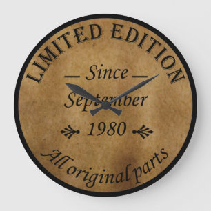 Relógio Grande nascer em setembro de 1980