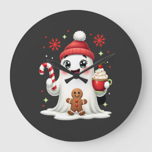 Relógio Grande Natal Feliz Natal Por Presente Fantasma de Natal