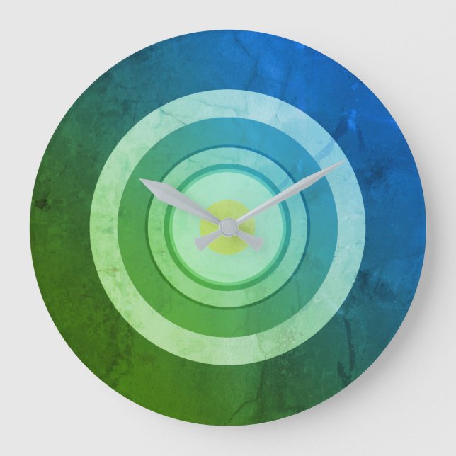 Relógio Grande Nature Abstrato Shabby LEGAL Rustic Trendy Modern (Frente)