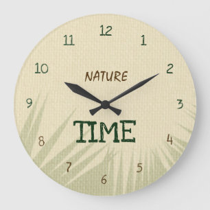 Relógio Grande Nature Time Botânico