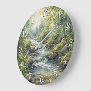 Relógio Grande Nature Wall Clock — Botanical & Landscape Design