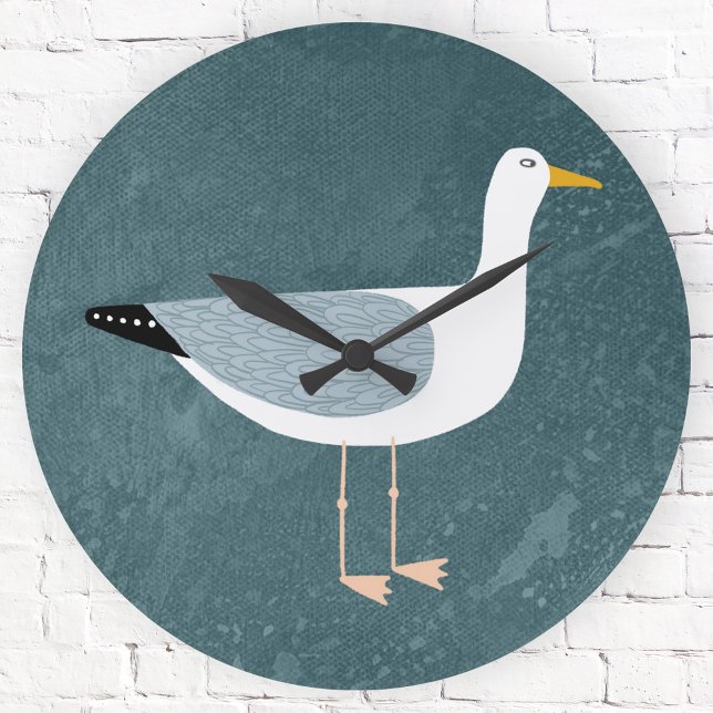 Relógio Grande Náutica do casco (Seagull nautical coastal clock)