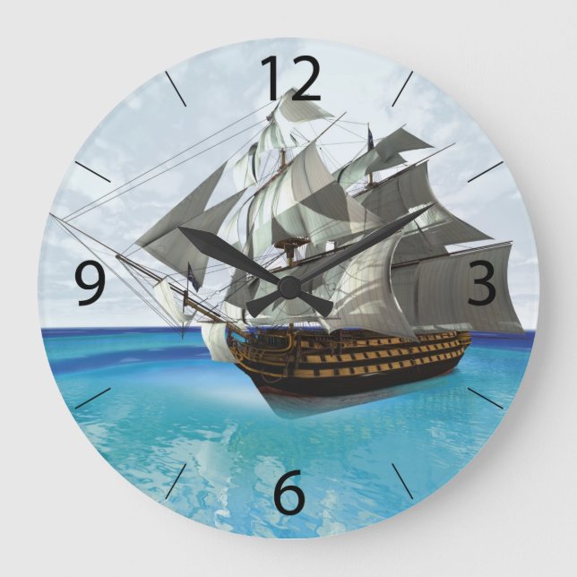 Relógio Grande Navio a Vela (Frente)