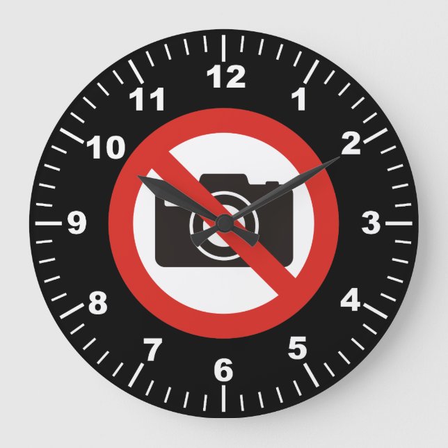 Relógio Grande Nenhuma Foto Permitida (Frente)