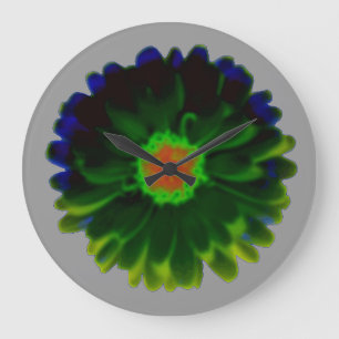Relógio Grande Neon Marigold Wall Clock