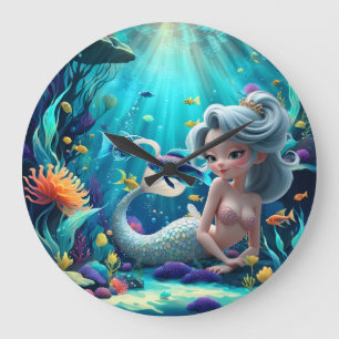 Relógio Grande Nerina – A Gentil Sereia dos Sonhos de Coral.