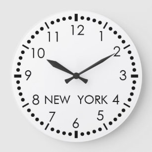 Relógio Grande New York Newroom Simples