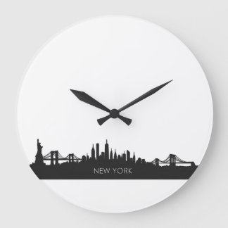 Relógio Grande New York Skyline Klok