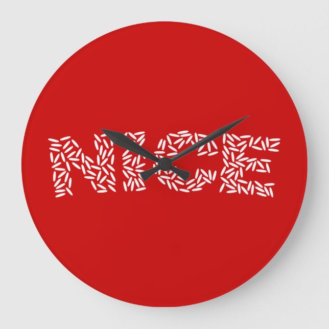 Relógio Grande Nice Rice (Frente)