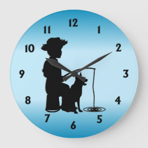 Relógio Grande No Buraco de Pesca