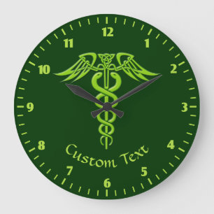 Relógio Grande Nó Celular Verde Caduco