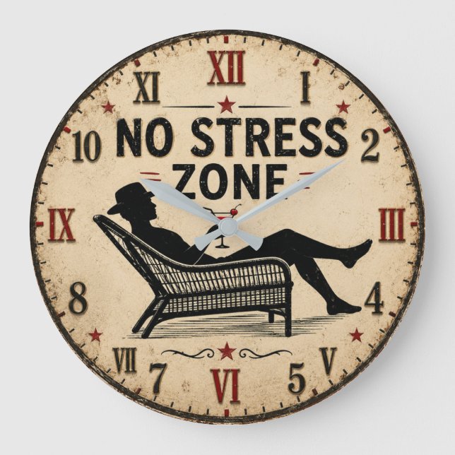 Relógio Grande No Stress Zone  (Frente)