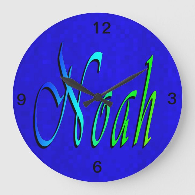 Relógio Grande Noah, Nome, Logotipo, (Frente)