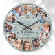 Relógio Grande Nome da Família de Madeira Natural da Colagem de F (Criador carregado)