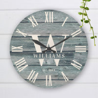 Nome da Família Personalizada de Driftwood Monogra