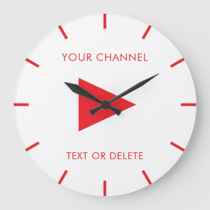 Relógio Grande Nome do Canal Youtube Personalizado