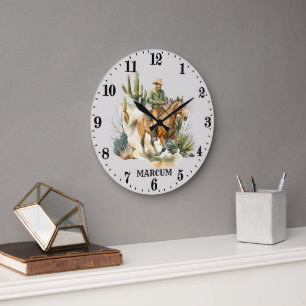 Relógio Grande Nome do cowboy ocidental do legal País