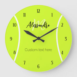 Relógio Grande nome e texto personalizados de tênis