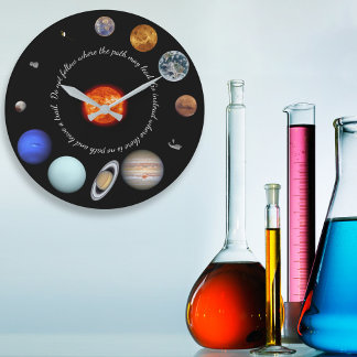 Relógio Grande Nome ou cotação personalizada do sistema solar