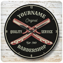 NOME Personalizado Barber Hetero Razor Barbershop