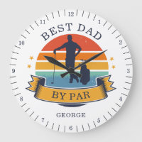 Nome Personalizado Pai Golf Por Par Birthday Retro
