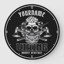 NOME Personalizado Viking Nordic Warrior Heritage