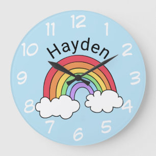 Relógio Grande Nome sobre o arco-íris