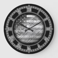 Nós, Pessoas Vintage American Flag Wall Clock
