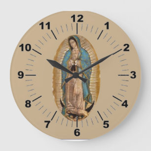 Relógio Grande Nossa Senhora de Guadalupe Wall Clock