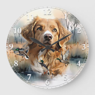 Relógio Grande Nova Escócia Duck Tolling Retriever, Arte