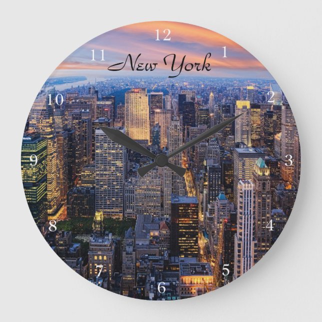 Relógio Grande Nova Iorque à Noite (Frente)