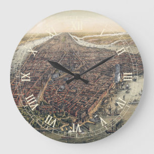 Relógio Grande Nova York Antiga, Cidade de Nova York, Ponte de Br