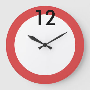 Relógio Grande Number 12 Acrylic Wall Clock