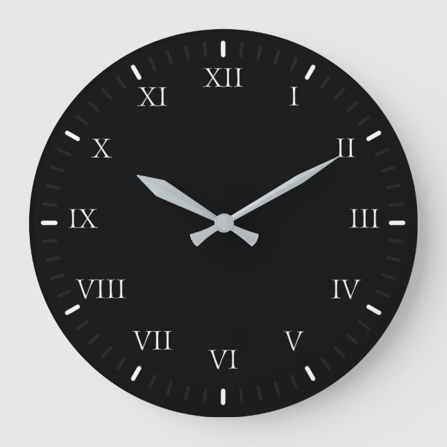 Relógio Grande Numeral Romano Clássico Mínimo Simp (Frente)