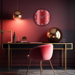 Relógio Grande Número árabe metálico marrom de cinzas de prata de<br><div class="desc">Mínimo e decorativo originais 
Meu intension era criar o olhar simplesmente mas muito elegante com efeito árvore-dimensional. 
Corresponde à tendência real da forma na decoração home.
Você pode mudar a forma e a cor da mão.
design do florenceK</div>