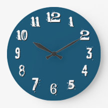 Números artísticos brancos pretos azul profundo