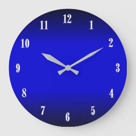 Relógio Grande Números brancos azuis de cobalto elétricos 2 Relóg