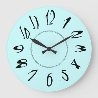 Relógio Grande Números distorcidos