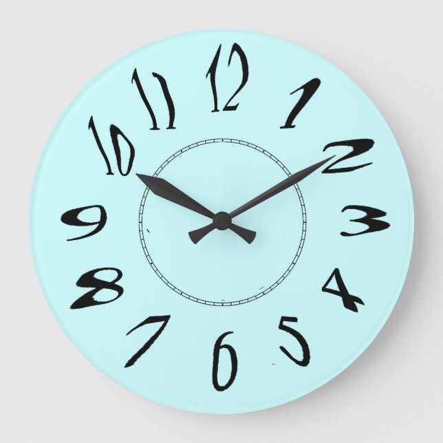 Relógio Grande Números distorcidos (Frente)