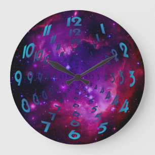 Relógio Grande Números do Wormhole da galáxia/nebulosa do espa