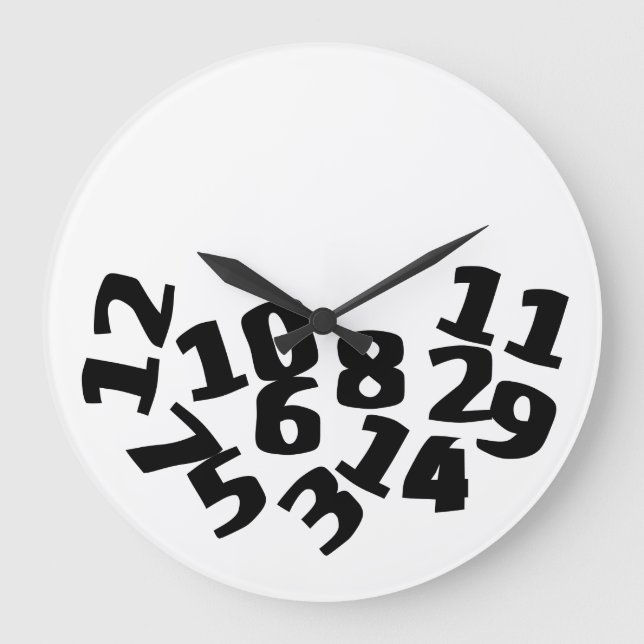 Relógio Grande Números Fallen Engraçados (Frente)