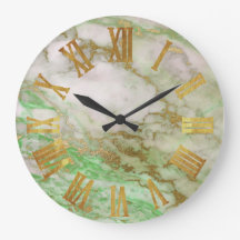 Números Metálicos Dourados da Cinza Amarela Marble